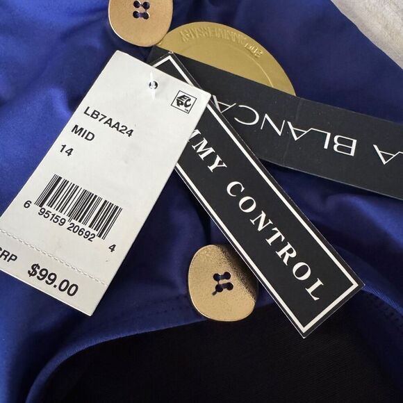 La Blanca 30th Anniversary 80’s 2-Button One Piece Bathing Suit 14 - Picture 8 of 9